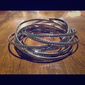 Layered connected bracelet